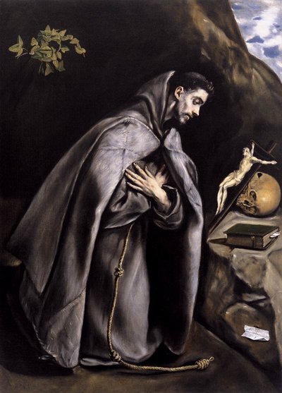 San Francisco meditando de El Greco